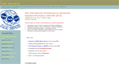 Desktop Screenshot of aai2012.iaiai.org